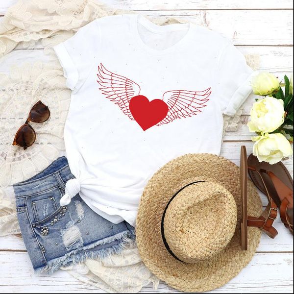 women t shirts graphic angel wing 90s kawaii cartoon printing fashion tees clothing female print shirt womens, White
women t shirts graphic angel wing 90s kawaii cartoon printing fashion tees clothing female print shirt womens, White