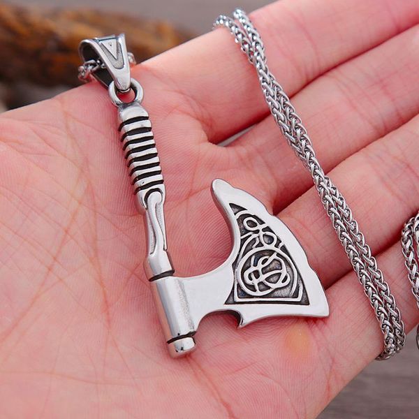 chains celtics knot viking axe pendant necklace for men unique bottle opener stainless steel nordic jewelry, Silver
chains celtics knot viking axe pendant necklace for men unique bottle opener stainless steel nordic jewelry, Silver
