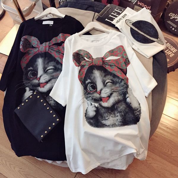 women's t-shirt vero novo algodo manga curta solta camiseta para feminino casual verstil coreano em torno do pescoo imprimir mulher 0n, White
women's t-shirt vero novo algodo manga curta solta camiseta para feminino casual verstil coreano em torno do pescoo imprimir mulher 0n, White