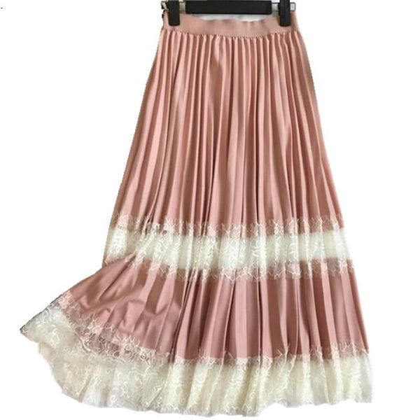 skirts women long skirt girl spring 2021 lace stitching pleated thin section factory direct sale, Black
skirts women long skirt girl spring 2021 lace stitching pleated thin section factory direct sale, Black