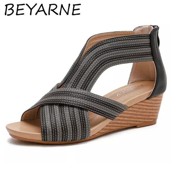 sandals beyarne simi slope heel women's mid-heel2021summer european fashion casual bag zipper roman shoes ladies sandal, Black
sandals beyarne simi slope heel women's mid-heel2021summer european fashion casual bag zipper roman shoes ladies sandal, Black