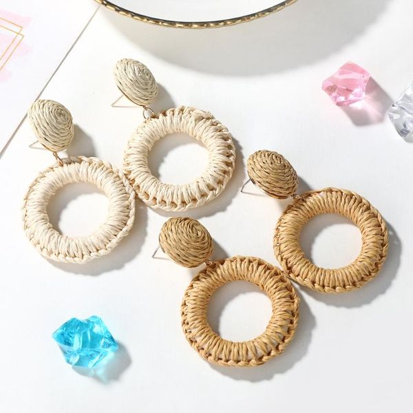 dangle & chandelier minar 2021 summer raffia double circle drop earrings for women handmade rattan straw geometric beach jewelry, Silver
dangle & chandelier minar 2021 summer raffia double circle drop earrings for women handmade rattan straw geometric beach jewelry, Silver