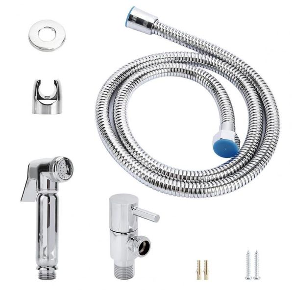 bath accessory set handheld toilet bidet sprayer universal stainless steel kit for wash cleaning accessories
bath accessory set handheld toilet bidet sprayer universal stainless steel kit for wash cleaning accessories
