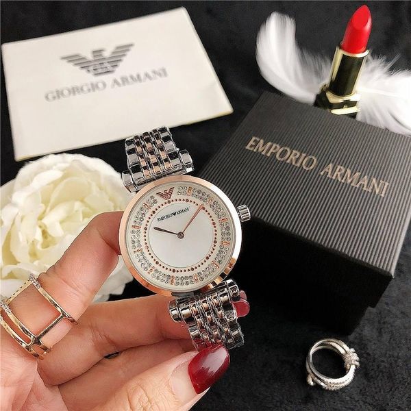 luxury ar brand gold watch casual womens ladies watches diamond case fashion dress designer stainless steel strap quartz movement 5 colors, Slivery;brown
luxury ar brand gold watch casual womens ladies watches diamond case fashion dress designer stainless steel strap quartz movement 5 colors, Slivery;brown