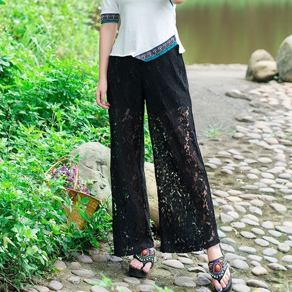 lace wide leg pants 2021 spring summer new elastic high waist beach full length trouser female retro loose straight pants 12017, Red
lace wide leg pants 2021 spring summer new elastic high waist beach full length trouser female retro loose straight pants 12017, Red