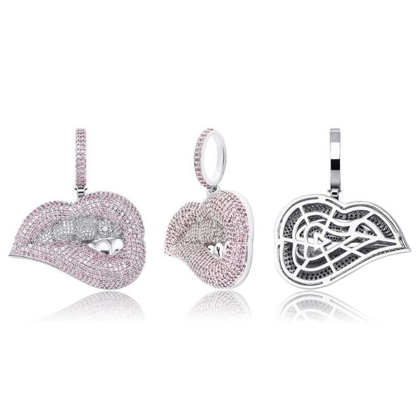 pendant necklaces two-color micro pave pink and purple cubic zirconia drip lips necklace iced out cz jewelry gift for women, Silver
pendant necklaces two-color micro pave pink and purple cubic zirconia drip lips necklace iced out cz jewelry gift for women, Silver