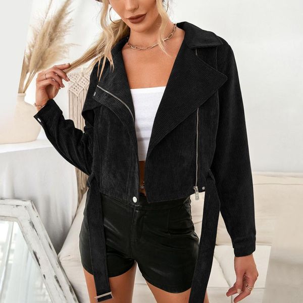 women's jackets ladies autumn and winter casual solid female short zipper jacket long sleeve outerwear woman clothes #8, Black;brown
women's jackets ladies autumn and winter casual solid female short zipper jacket long sleeve outerwear woman clothes #8, Black;brown
