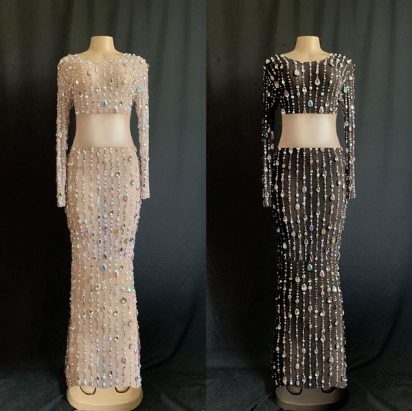 fashion colorful crystals pearls long dress women birthday celebrate party mesh transparent evening rhinestone casual dresses, Black;gray
fashion colorful crystals pearls long dress women birthday celebrate party mesh transparent evening rhinestone casual dresses, Black;gray