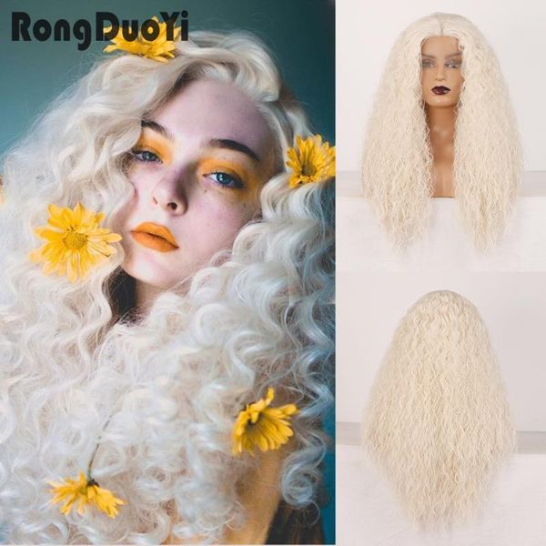 synthetic wigs rongduoyi kinky curly wig #60 platinum blonde for women high temperature fiber lace front long cosplay, Black
synthetic wigs rongduoyi kinky curly wig #60 platinum blonde for women high temperature fiber lace front long cosplay, Black
