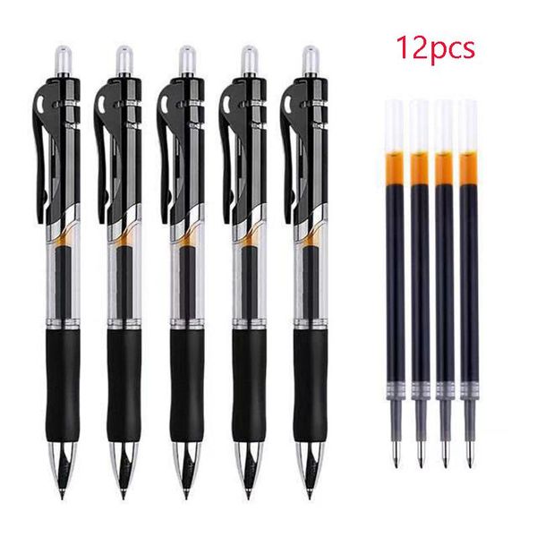 gel pens retractable set black / red colorful 0.5mm blue ink pen replaceable refills office & stationery for school 2021
gel pens retractable set black / red colorful 0.5mm blue ink pen replaceable refills office & stationery for school 2021