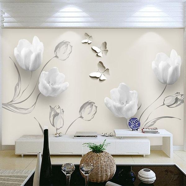 wallpapers custom mural wallpaper modern 3d stereo tulip butterfly flowers wall painting fashion living room home decor papers for 3 d
wallpapers custom mural wallpaper modern 3d stereo tulip butterfly flowers wall painting fashion living room home decor papers for 3 d