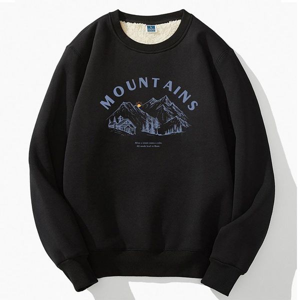 men's hoodies & sweatshirts e2375 winter woolen fleece warm men personality print youth harajuku style streetwear loose causal pullover, Black
men's hoodies & sweatshirts e2375 winter woolen fleece warm men personality print youth harajuku style streetwear loose causal pullover, Black