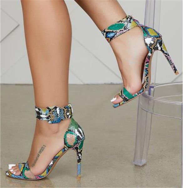 handmade womens stiletto high heeled sandals buckle ankle strap faux-snake leather open-toe summer evening party prom fashion daily shoes d6, Black
handmade womens stiletto high heeled sandals buckle ankle strap faux-snake leather open-toe summer evening party prom fashion daily shoes d6, Black
