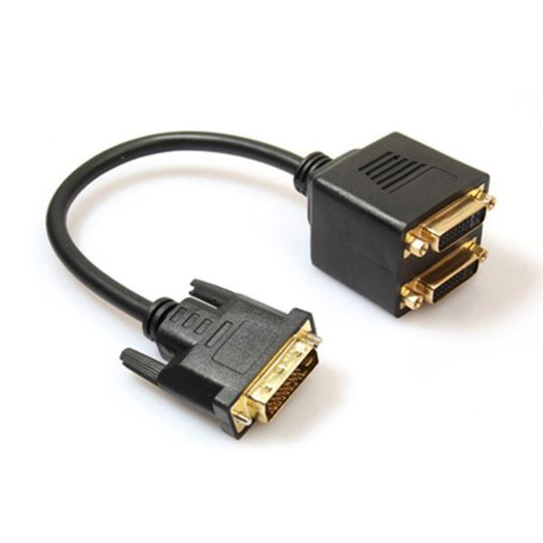 splitter adapter dvi-d male to dual 2 dvi-i female video y cable length: 22cm polybag onleny cables & connectors
splitter adapter dvi-d male to dual 2 dvi-i female video y cable length: 22cm polybag onleny cables & connectors