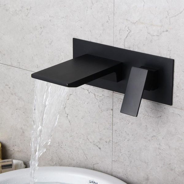 wall mounted brass bathroom sink faucet black cold water basin waterfall tap faucets
wall mounted brass bathroom sink faucet black cold water basin waterfall tap faucets