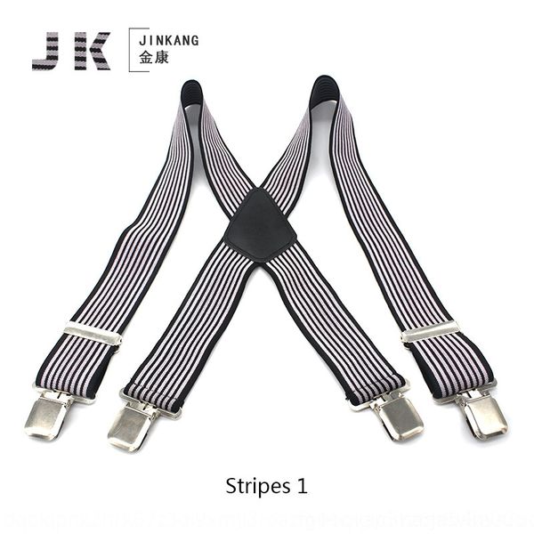 ekc super wide men's strapnew stripe four clip suspender elastic bsling elastic bandfashionable suspenders and versatile, Black;white
ekc super wide men's strapnew stripe four clip suspender elastic bsling elastic bandfashionable suspenders and versatile, Black;white