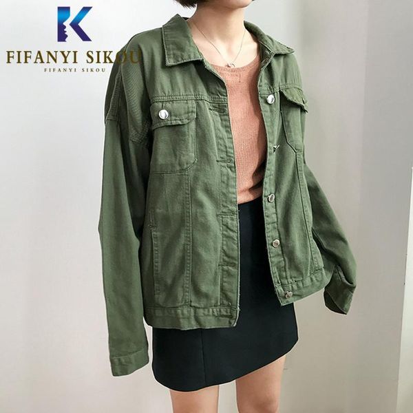 women's jackets korean denim jacket women short coat 2021 spring fashion pocket long sleeve jeans female casual basic, Black;brown
women's jackets korean denim jacket women short coat 2021 spring fashion pocket long sleeve jeans female casual basic, Black;brown
