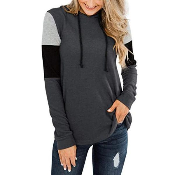 women's t-shirt ladies spring autumn fashion casual sport hooded long sleeve block plus size loose t shirt ropa de mujerd23#, White
women's t-shirt ladies spring autumn fashion casual sport hooded long sleeve block plus size loose t shirt ropa de mujerd23#, White