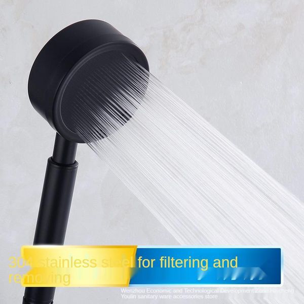 bathroom shower sets stainless steel nozzle pressurized bath household single head suit black
bathroom shower sets stainless steel nozzle pressurized bath household single head suit black