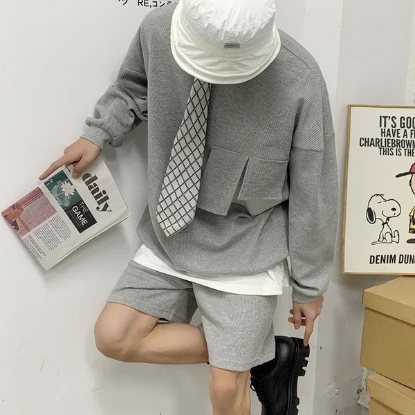 men's tracksuits summer capris thin solid color shorts fashion two piece set tracksuit gym cotton outdoor factory discount, Gray
men's tracksuits summer capris thin solid color shorts fashion two piece set tracksuit gym cotton outdoor factory discount, Gray