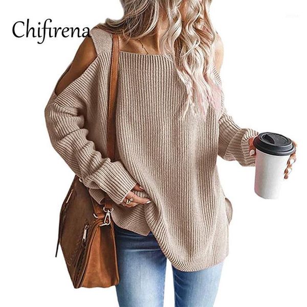 chifirena winter knitted sweater women cold shoulder loose jumper female long sleeve camis woman casual sweaters women's, White;black
chifirena winter knitted sweater women cold shoulder loose jumper female long sleeve camis woman casual sweaters women's, White;black