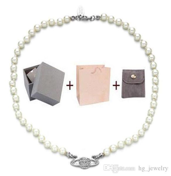 with box fashion crystal satellite planet pearl necklace clavicle chain necklace baroque choker for women party jewelry gift, Silver
with box fashion crystal satellite planet pearl necklace clavicle chain necklace baroque choker for women party jewelry gift, Silver
