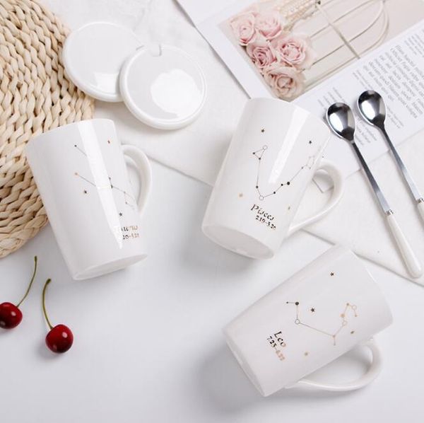 mugs with gift box 12 constellations creative ceramics spoon lid white porcelain zodiac milk coffee cup 400ml water 1 set
mugs with gift box 12 constellations creative ceramics spoon lid white porcelain zodiac milk coffee cup 400ml water 1 set