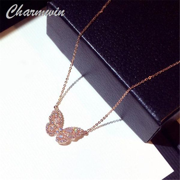 pendant necklaces short women rose gold color & silver cubic zirconia butterfly clavicle jewelry
pendant necklaces short women rose gold color & silver cubic zirconia butterfly clavicle jewelry