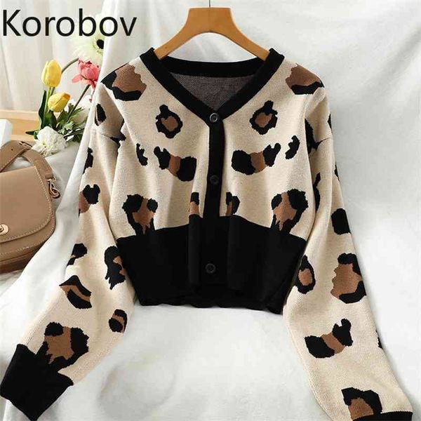 korobov korean preppy style streetwear women cardigans vintage hit color leopard sueter mujer autumn v neck sweaters 210430, White
korobov korean preppy style streetwear women cardigans vintage hit color leopard sueter mujer autumn v neck sweaters 210430, White