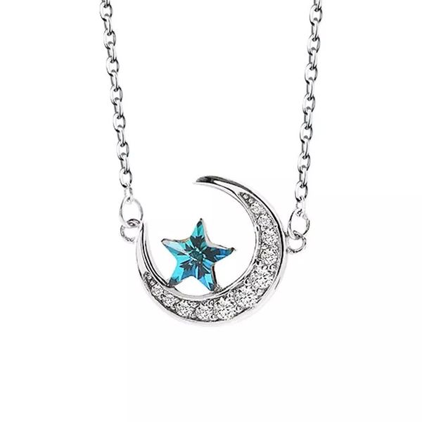 blue star moon clavicle chain beautiful girl student fashion personality korean pendant accessories short temperament necklace, Black
blue star moon clavicle chain beautiful girl student fashion personality korean pendant accessories short temperament necklace, Black