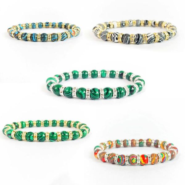 beaded, strands blue malachite natural stone bracelets women men chakra prayer mala buddhist beads bracelet bangle yoga strand charm jewelry, Black
beaded, strands blue malachite natural stone bracelets women men chakra prayer mala buddhist beads bracelet bangle yoga strand charm jewelry, Black