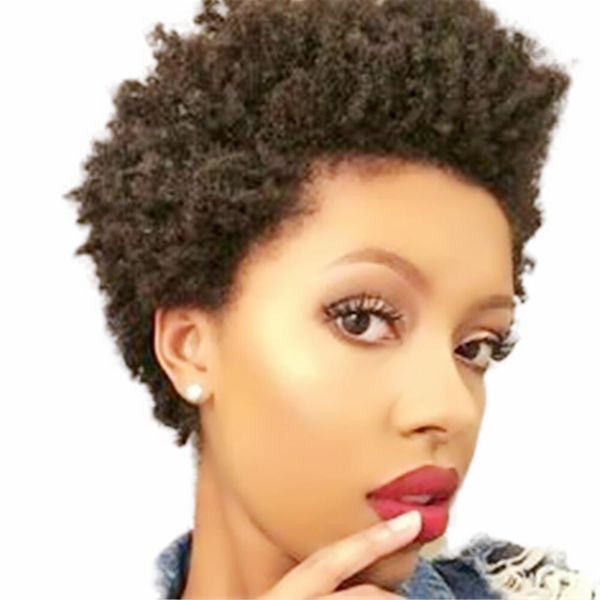 brazilian short none lace front wig afro kinky curly full machine human hair wigs for balck women, Black;brown
brazilian short none lace front wig afro kinky curly full machine human hair wigs for balck women, Black;brown