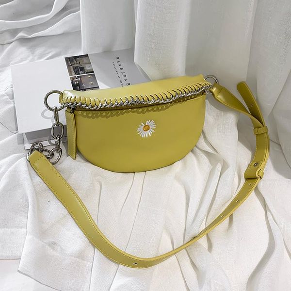 designer women belt bag yellow leather funny pack cute embirodery flower waist bags 
designer women belt bag yellow leather funny pack cute embirodery flower waist bags