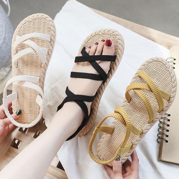 sandals summer women faux gladiator cross tied open toe flat heel lightweight non slip outdoor beach slides ladies shoes, Black
sandals summer women faux gladiator cross tied open toe flat heel lightweight non slip outdoor beach slides ladies shoes, Black