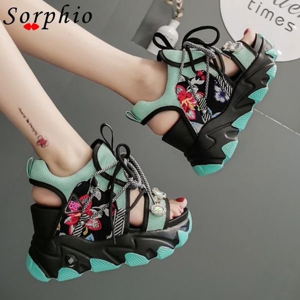 sorphio brand 2021 trendy open toe platform wedges lace up summer women's sandals rhinestone embroidery punk cool women shoes dress, Black
sorphio brand 2021 trendy open toe platform wedges lace up summer women's sandals rhinestone embroidery punk cool women shoes dress, Black