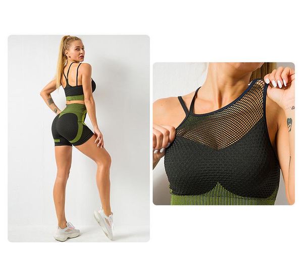 yoga outfit women seamless set 2 piece workout sport bra with high waist shorts legging tracksuit
yoga outfit women seamless set 2 piece workout sport bra with high waist shorts legging tracksuit