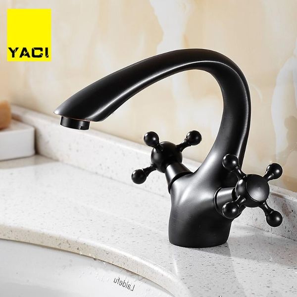 bathroom sink faucets yaci basin faucet black brass retro double handle hight arch swivel spout kitchen deck vessel mixer taps
bathroom sink faucets yaci basin faucet black brass retro double handle hight arch swivel spout kitchen deck vessel mixer taps