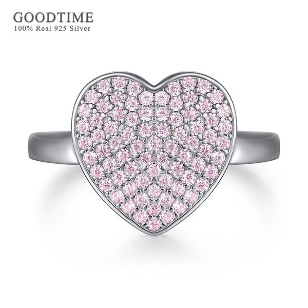 cluster rings luxury woman ring pure 100% 925 sterling silver pink heart zircon wedding jewelry accessories engagement for girl, Golden;silver
cluster rings luxury woman ring pure 100% 925 sterling silver pink heart zircon wedding jewelry accessories engagement for girl, Golden;silver