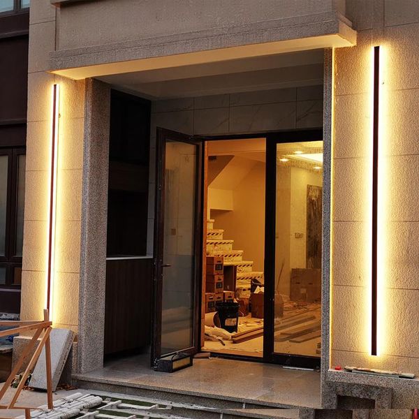 modern waterproof outdoor long strip led wall lamp ip65 aluminum light garden porch sconce 110v 220v luminaire lamps
modern waterproof outdoor long strip led wall lamp ip65 aluminum light garden porch sconce 110v 220v luminaire lamps
