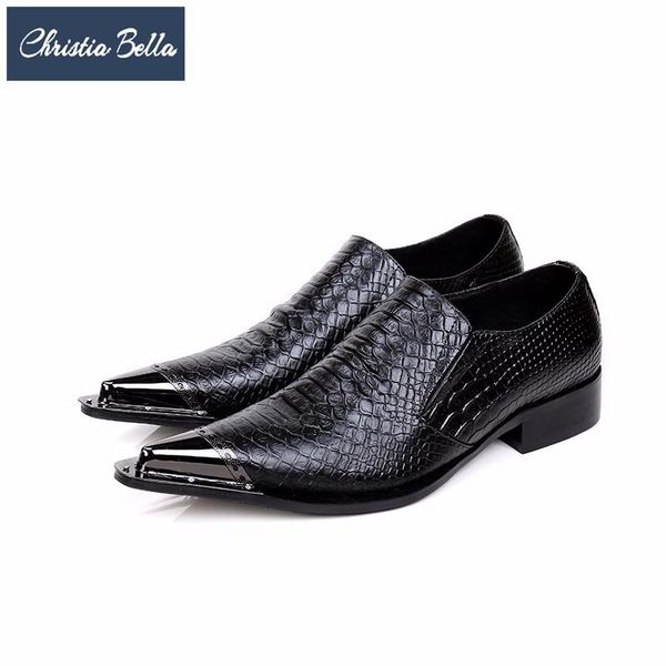 dress shoes christia bella italian men british style metal pointed toe genuine leather black party business
dress shoes christia bella italian men british style metal pointed toe genuine leather black party business