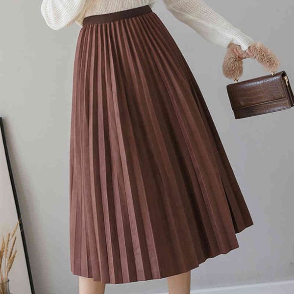 casual dresses shintimes autumn winter elastic high waist women skirt vintage suede pleated midi faldas mujer fashion s 8s7p, Black;gray
casual dresses shintimes autumn winter elastic high waist women skirt vintage suede pleated midi faldas mujer fashion s 8s7p, Black;gray