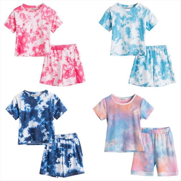 girls clothes sets for kids summer tie dye printed short sleeve t shirts shorts pants infant round neck boys, White
girls clothes sets for kids summer tie dye printed short sleeve t shirts shorts pants infant round neck boys, White