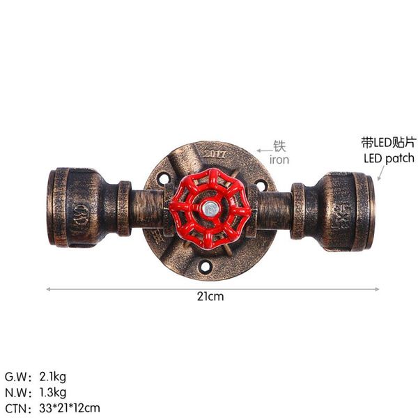 wall lamp iron art water pipe american simple modern creative fashion led industrial wind bedside light bedroom/aisle
wall lamp iron art water pipe american simple modern creative fashion led industrial wind bedside light bedroom/aisle
