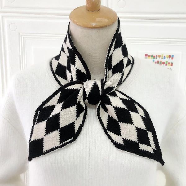 scarves 2021 geometric plaid winter scarf brand knitted sharp angle women long skinny small female neckerchief, Blue;gray
scarves 2021 geometric plaid winter scarf brand knitted sharp angle women long skinny small female neckerchief, Blue;gray