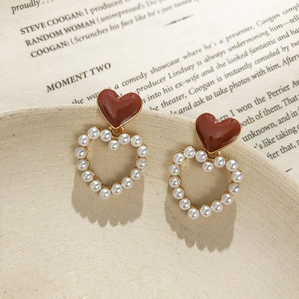 studs earrings s925 silver needle korea hollow out love pearl sweet temperament drop oil peach, Golden;silver
studs earrings s925 silver needle korea hollow out love pearl sweet temperament drop oil peach, Golden;silver