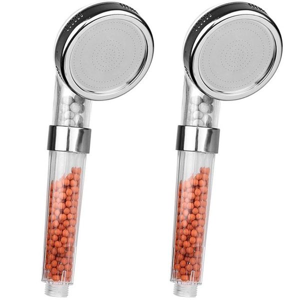 bathroom shower sets handheld ion nozzle, negative pressure water-saving 2 nozzles