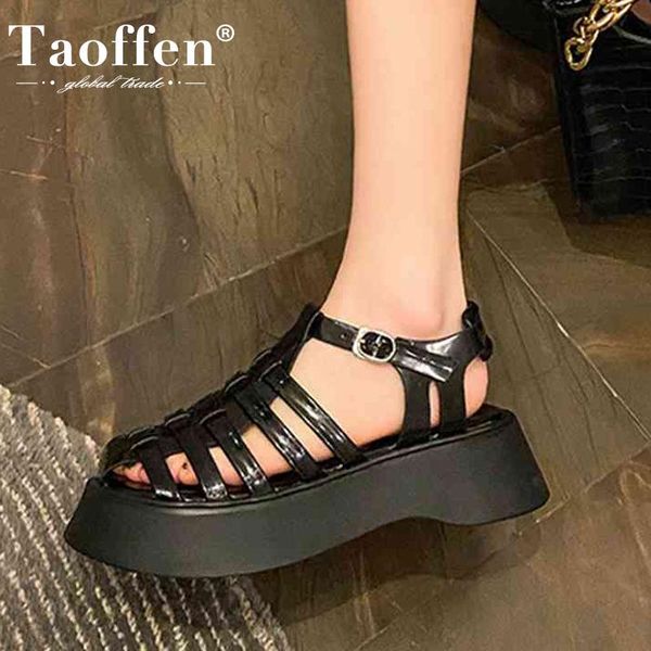 sandals taoffen women shine thick bottom shoes fashion cool summer daily ladies footwear size 35-40, Black
sandals taoffen women shine thick bottom shoes fashion cool summer daily ladies footwear size 35-40, Black