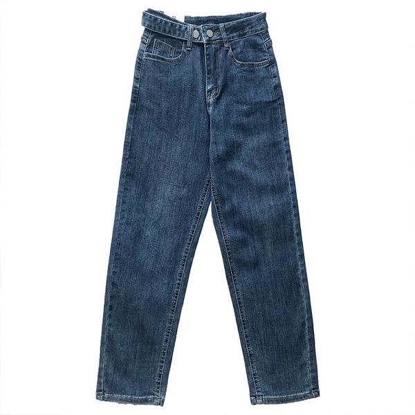 women's jeans adjustable belt buckle design summer retro blue high waist loose all-match denim cropped trousers
women's jeans adjustable belt buckle design summer retro blue high waist loose all-match denim cropped trousers