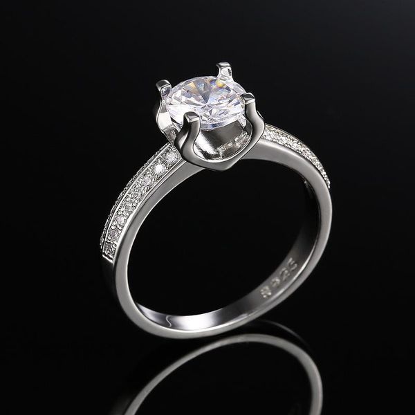 wedding rings classic 4 setting round cut brilliant white cubic zirconia stone for women luxury engagement jewelry, Slivery;golden
wedding rings classic 4 setting round cut brilliant white cubic zirconia stone for women luxury engagement jewelry, Slivery;golden