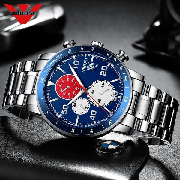 wristwatches nibosi watch for men luxury chronograph watches mens fashion sports waterproof quartz clock male relogio masculino, Slivery;brown
wristwatches nibosi watch for men luxury chronograph watches mens fashion sports waterproof quartz clock male relogio masculino, Slivery;brown